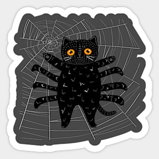 Spooder Kitty Sticker